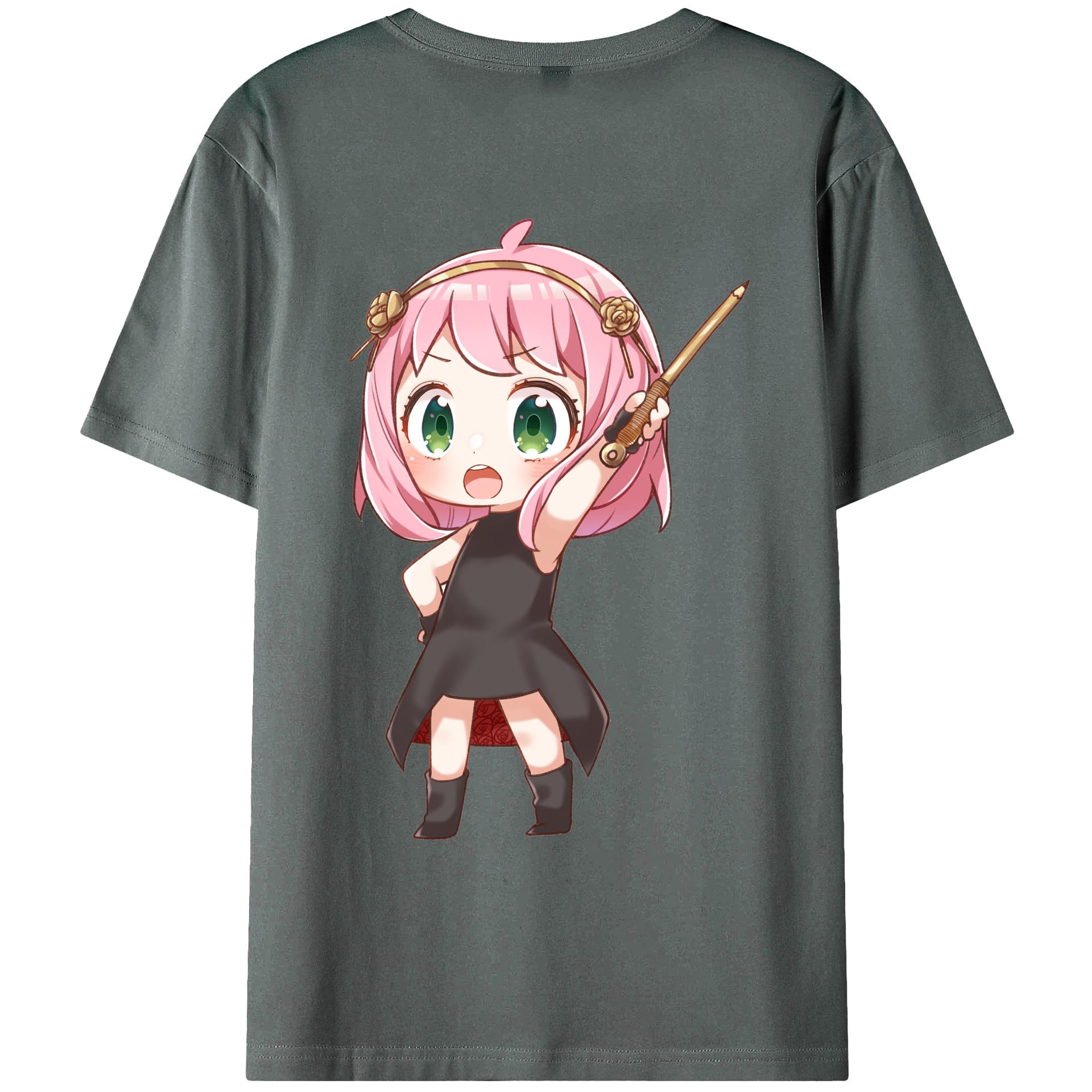 （画像用） SPY×FAMILY间谍家家酒 綿100％ メンズ半袖Tシャツ（バックプリント） 通気性